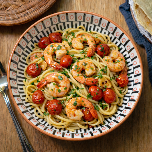 Linguine gamberetti et pomodorini
