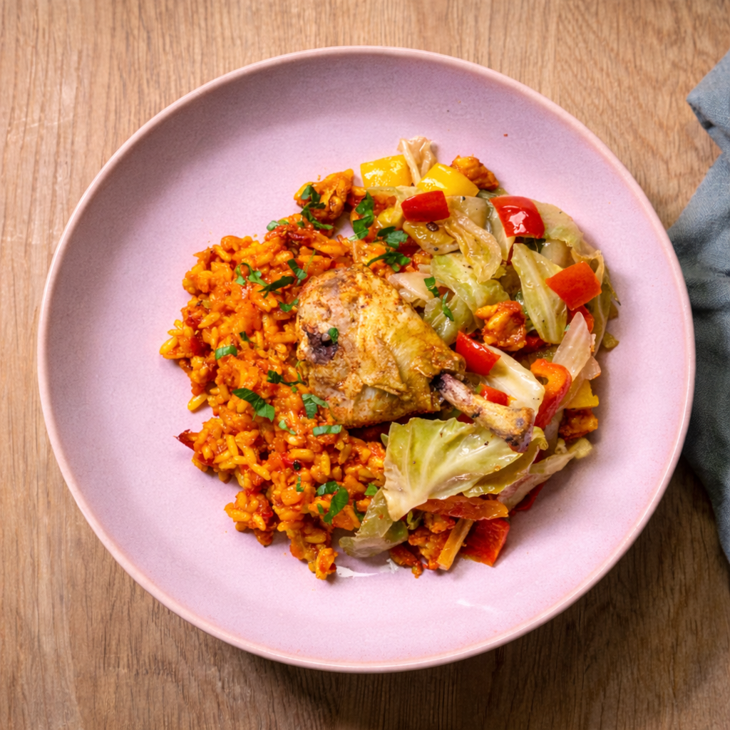 Riz Jollof au poulet 🔥