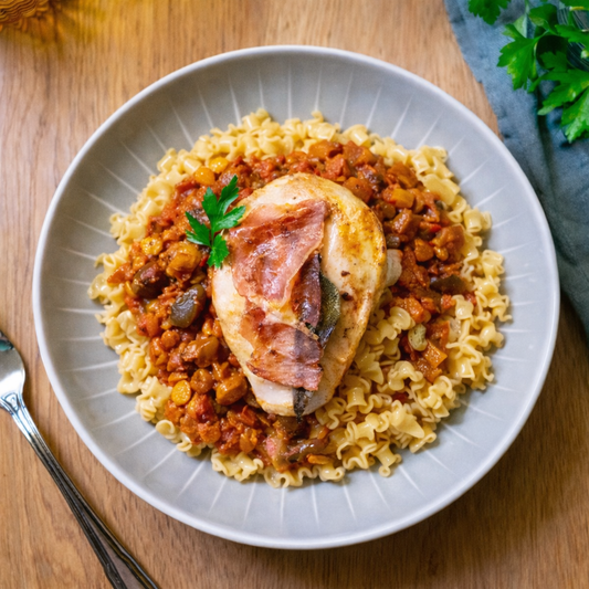 Saltimbocca de poulet à la caponata 💪