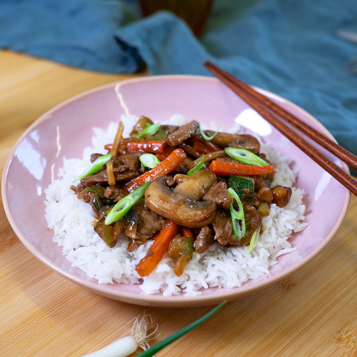Chop Suey mit Rindfleisch