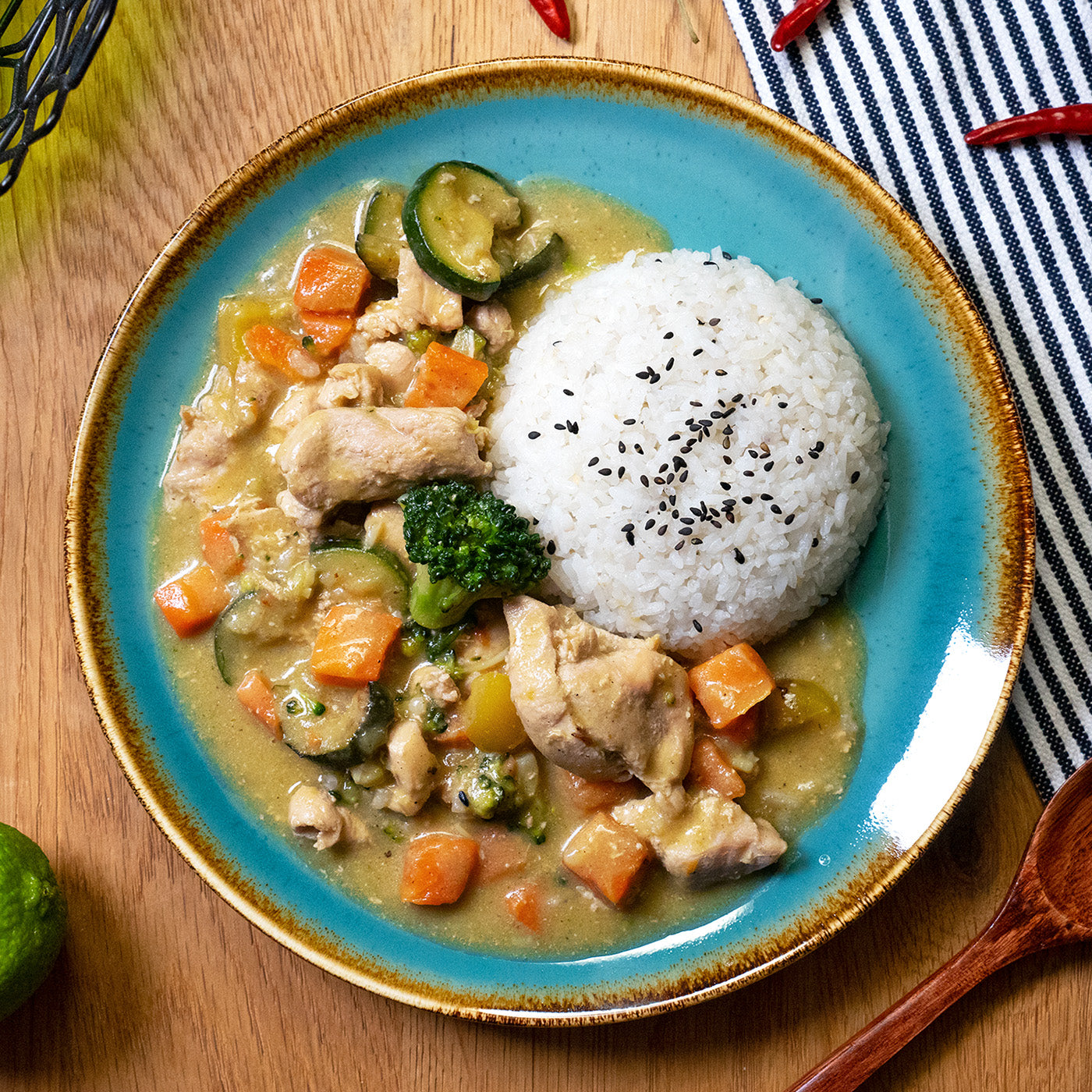 Grünes Thai Curry Chicken