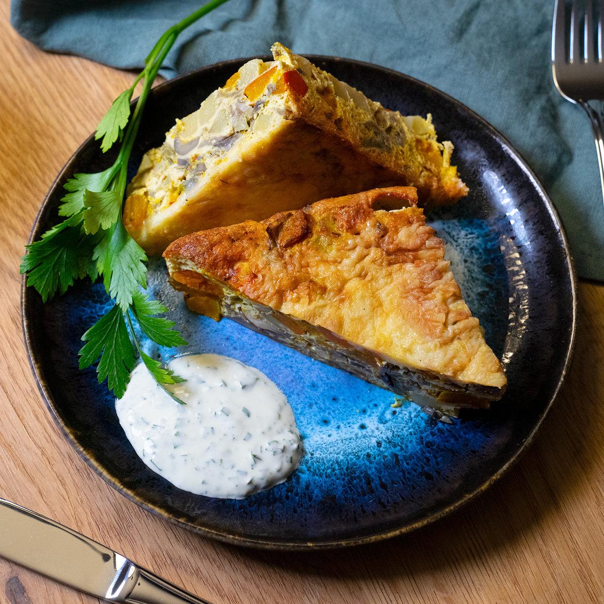 Kürbis Kartoffel Frittata