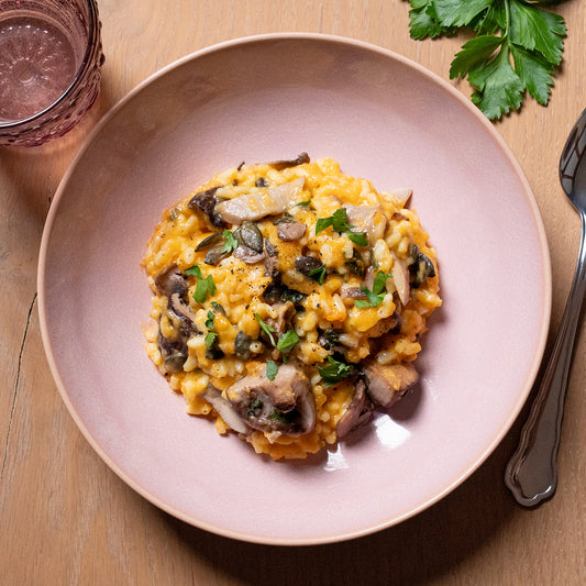 Risotto aux poireaux et aux champignons shiitake ⚖️