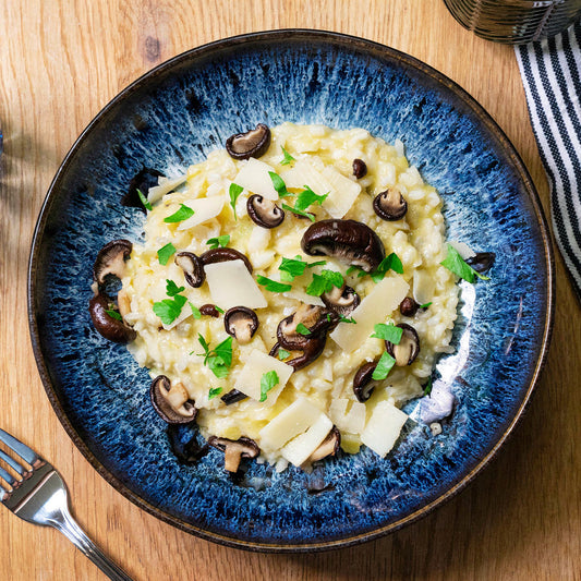 Leek risotto with shiitake 💪