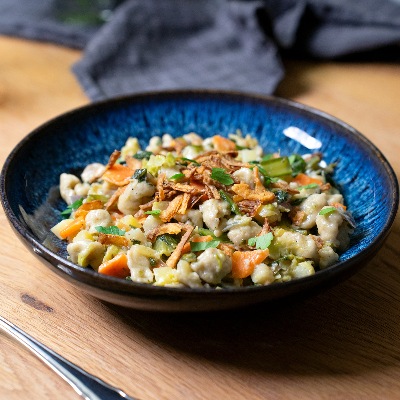 Grisons pizokel with vegetables
