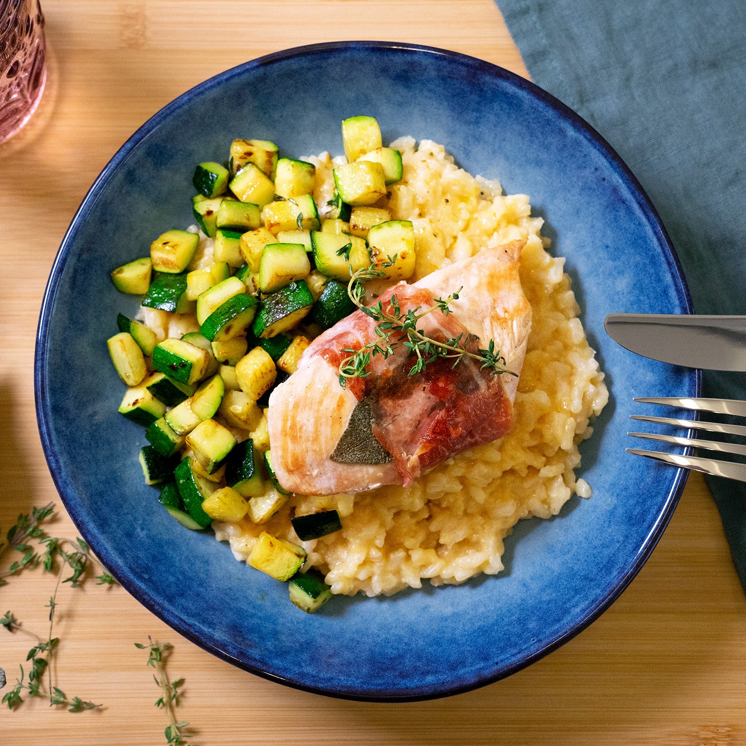 Poulet- Saltimbocca mit Risotto – Tom Tasty Poulet- Saltimbocca mit Risotto – Tom Tasty