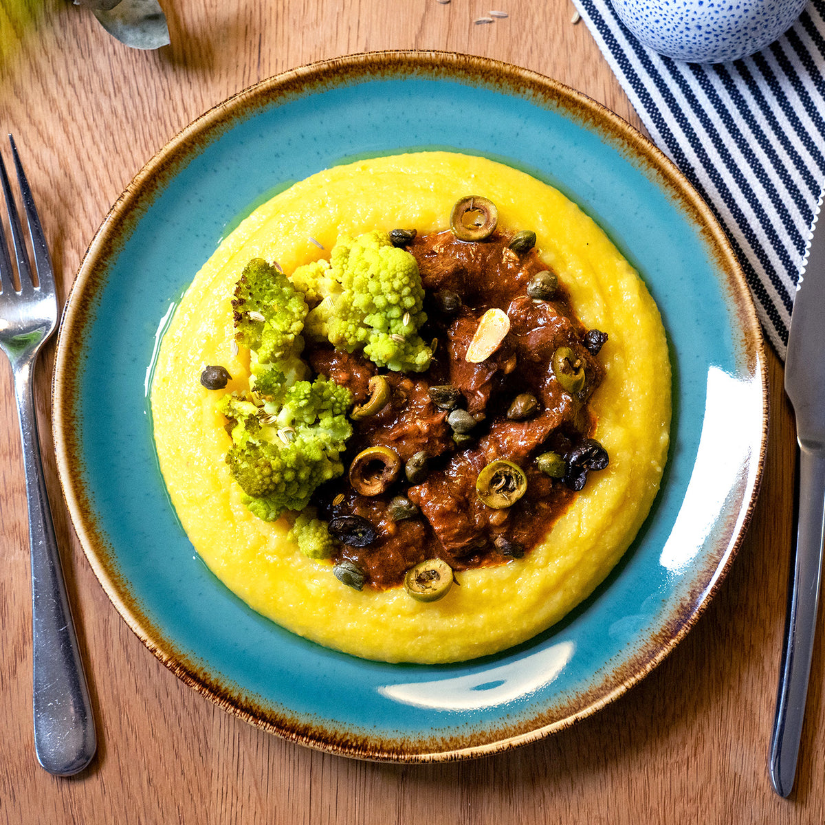 Rindsragout mit Polenta