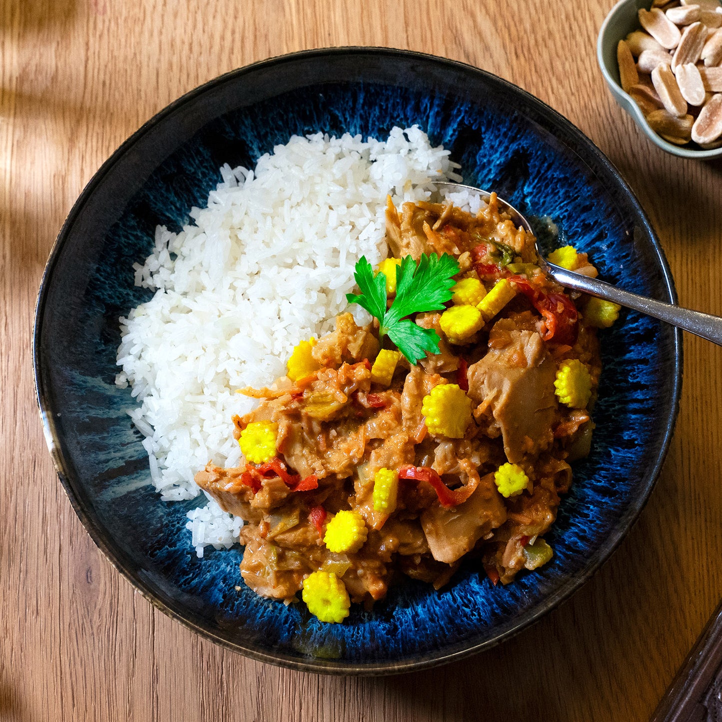 Satay Chicken mit Jasminreis
