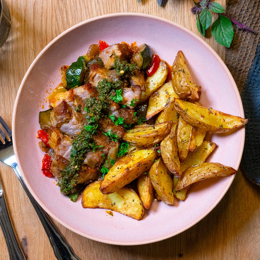 Steak de porc avec chimichurri 💪