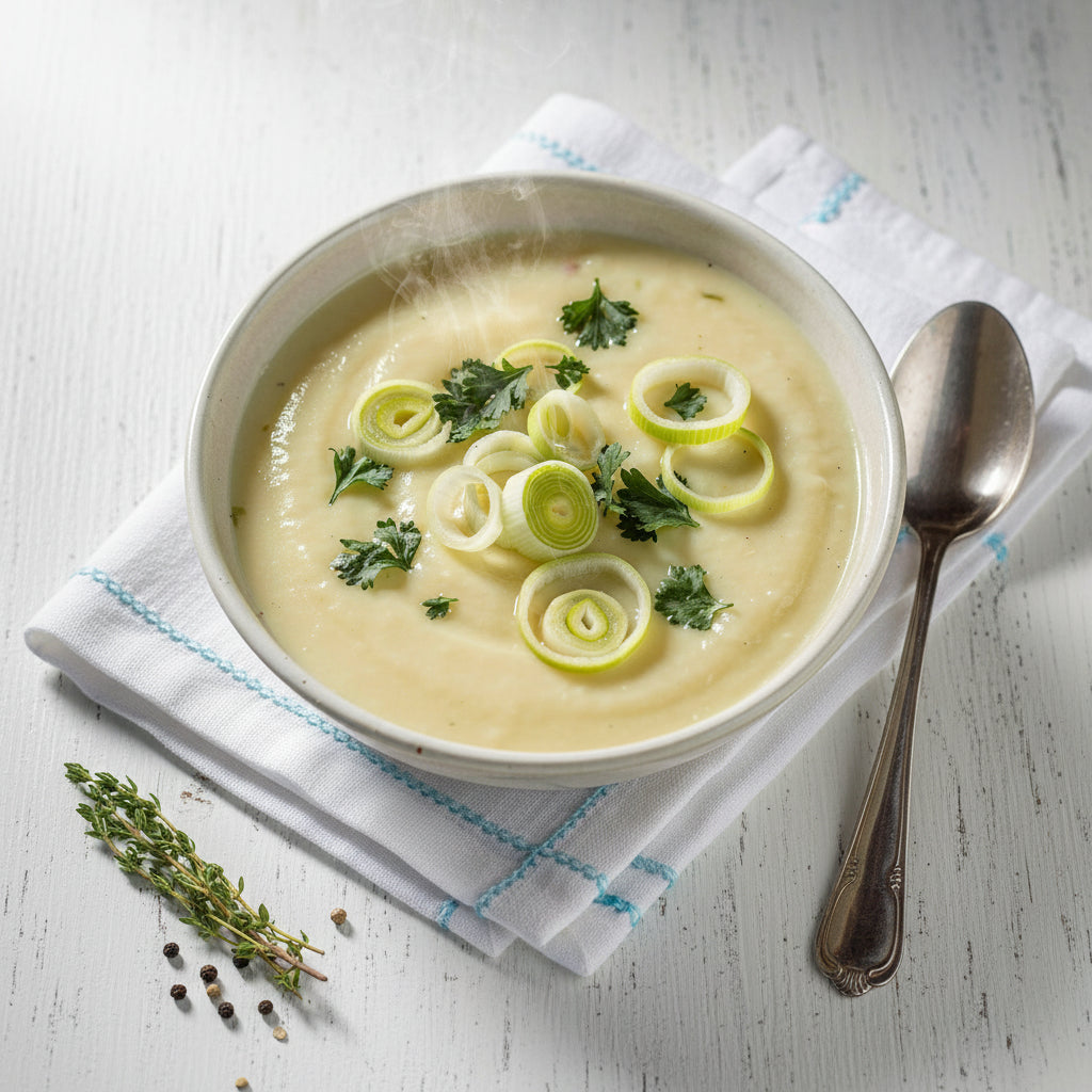 Soupe aux poireaux et aux pommes de terre