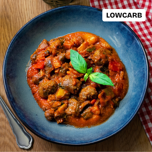 Meatballs mit Tomatensugo, Low carb