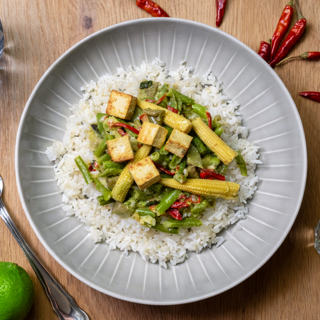 Curry de légumes verts thaïlandais ⚖️