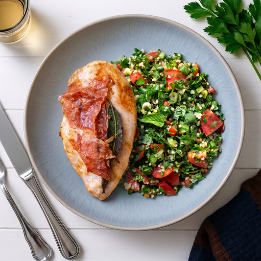 Poulet Saltimbocca et Taboulé de boulgour ⚖️