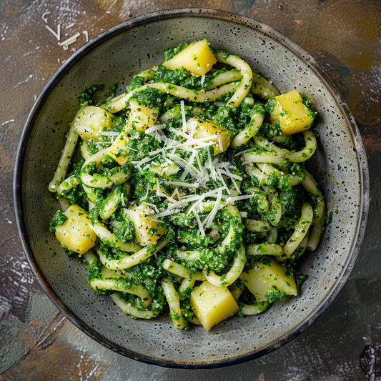 Casarecce mit Grünkohlpesto